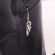 Ladies flame earrings jewelry