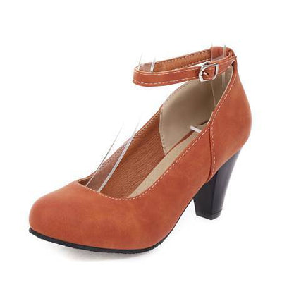 Ladies High Heels With Stiletto French Buckle