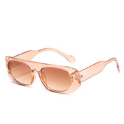 Retro Transparent Glasses Ladies Sunglasses