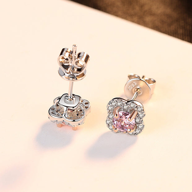 Simple Fashion Ladies Earrings Silver Jewelry