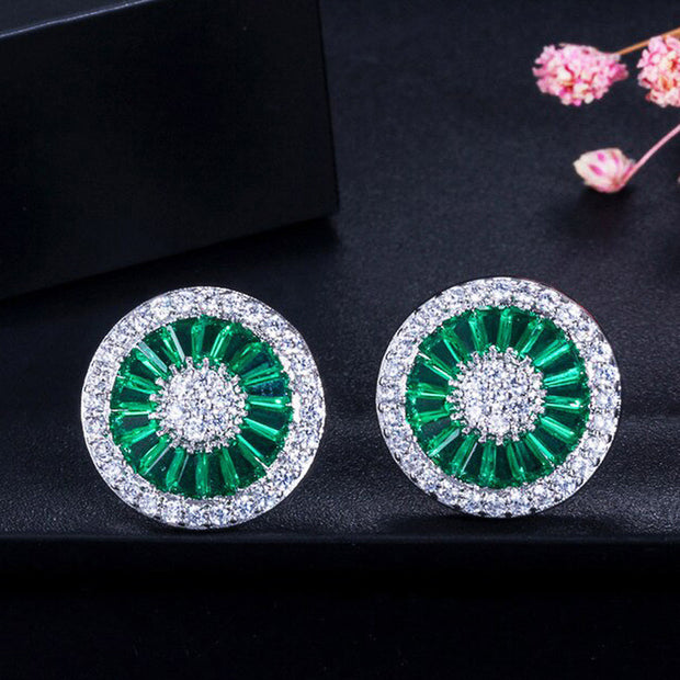 Big round earrings ladies fashion jewelry