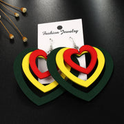 Ladies Color Simple Diamond Ear Jewelry