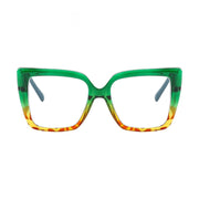 Colorful Color Plain Glasses Glasses Glasses Large Frame Cat Eye Ladies Diamond-studded Glasses Glasses