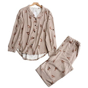 Japanese Modal Cute Cat Print Loose PJ Girl