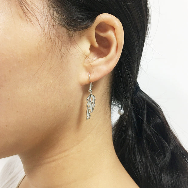 Ladies flame earrings jewelry