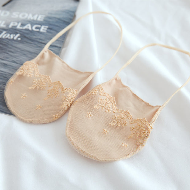 Summer Suspenders Lace Ladies High Heels Invisible Socks Women