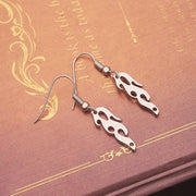 Ladies flame earrings jewelry