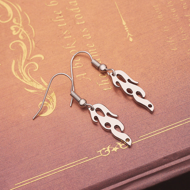 Ladies flame earrings jewelry