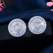 Big round earrings ladies fashion jewelry