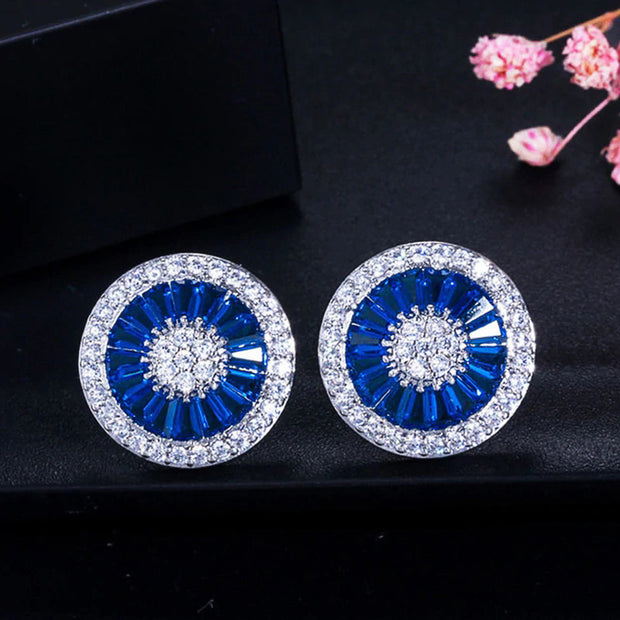 Big round earrings ladies fashion jewelry