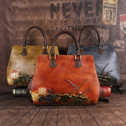 Cowhide Cross-Border Retro Ladies Handbags