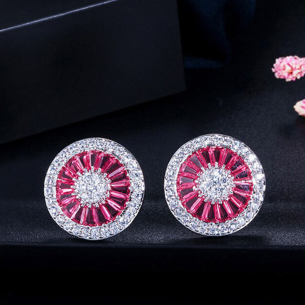 Big round earrings ladies fashion jewelry