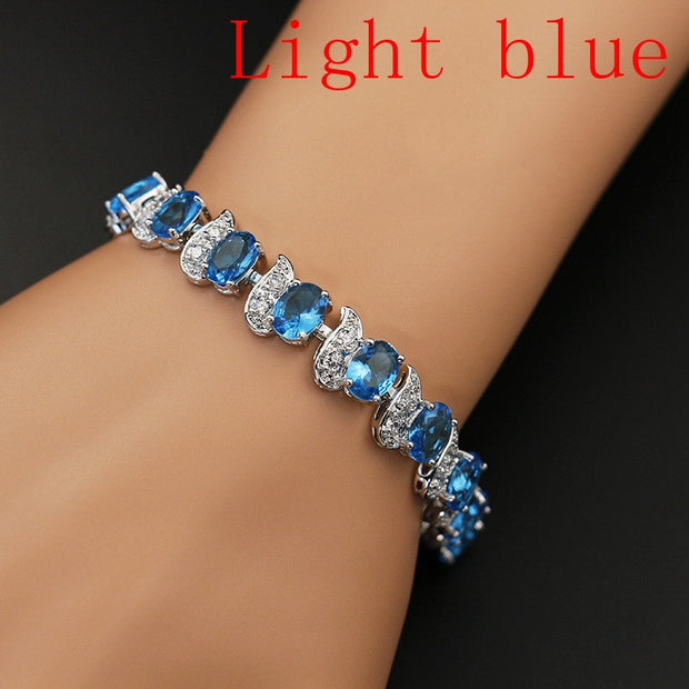 Meniscus Color Jewelry Zircon Bracelet Ladies