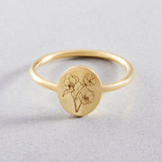 Fashion Jewelry Metal Flower Ladies Ring