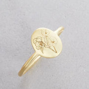 Fashion Jewelry Metal Flower Ladies Ring