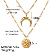 Simple Fashion Temperament Ladies Jewelry Moon