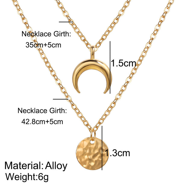 Simple Fashion Temperament Ladies Jewelry Moon