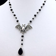 Gothic Bat Necklace Ladies Charm Jewelry